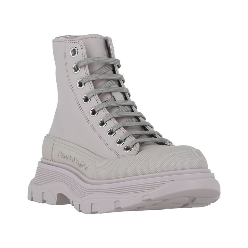 Alexander Mcqueen Tread Slick Leather High-Top Sneaker - Picture 1 of 3